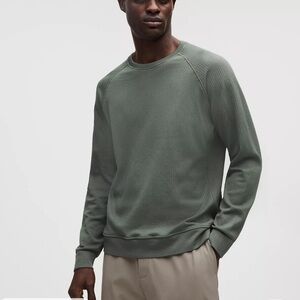 Lululemon Engineered Warmth Textured Sweater Crew Green XL NWT men’s